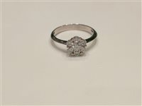 Ring Duezeta Woman in White Gold Zircone ANOBFFIORE7PIETRE2ZM7